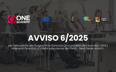Avviso 6/2025 – PIANO NAZIONALE DI RIPRESA E RESILIENZA (PNRR) Programma “Garanzia di Occupabilitá dei Lavoratori – GOL” – Personale Non Docente
